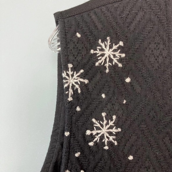 Vintage 90s Paul Harris Design Quilted Applique Americana Trees Hearts Size XL - Picture 8 of 12